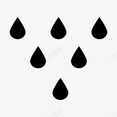 水滴雨网页设计图标