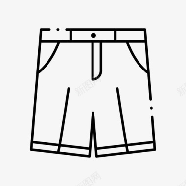 短裤服装服装服装店图标