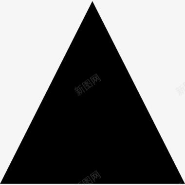 等腰三角形场平坦图标