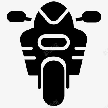摩托车运动自行车运输图标