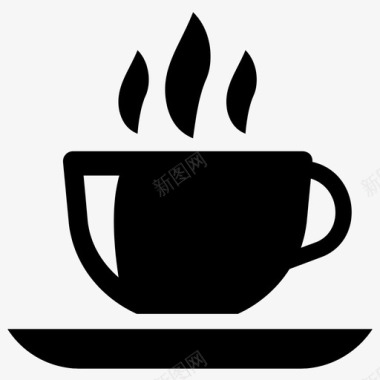 热茶茶杯热饮料图标