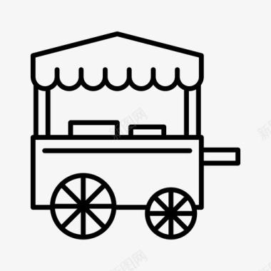 食品车汉堡快餐图标