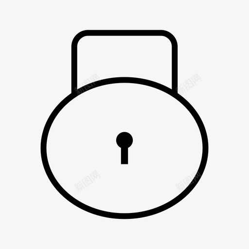 锁安全8个基本用户界面svg_新图网 https://ixintu.com 安全 基本 用户界面