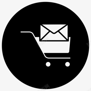 电子邮件通知购买电子商务图标