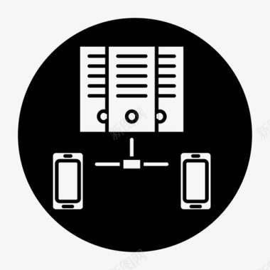 数据中心云数据库数据服务器图标