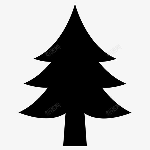 圣诞树松树植物树svg_新图网 https://ixintu.com 圣诞树 松树 植物 天然 树叶 生态园 天然林