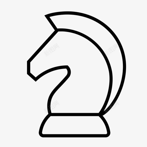 战略象棋游戏svg_新图网 https://ixintu.com 战略 象棋 游戏 马骑士 骑士 创业 商业 融资