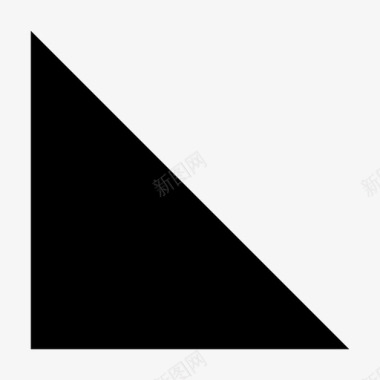 三角形数学直角三角形图标