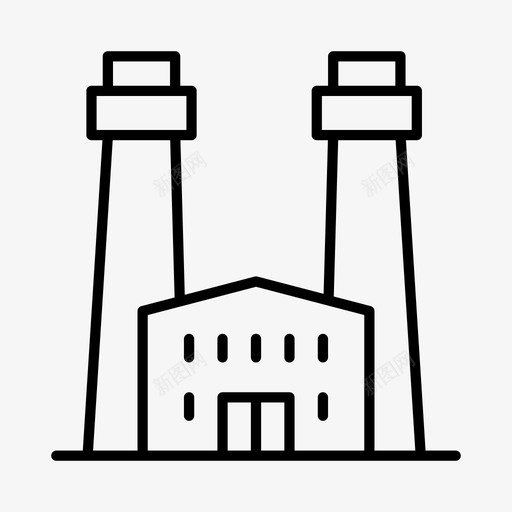 工厂工业工业自动化svg_新图网 https://ixintu.com 工业 工厂 自动 自动化 化工业 发电厂 仓库