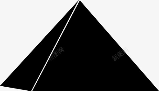 金字塔形状结构图标