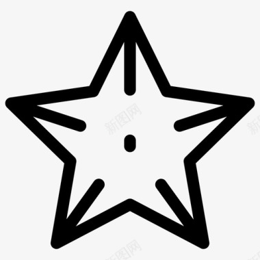 星果杨桃热带图标