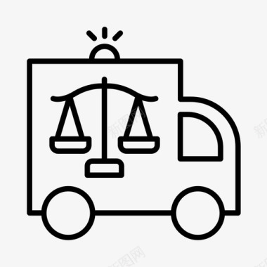 法院面包车司法系统法院图标