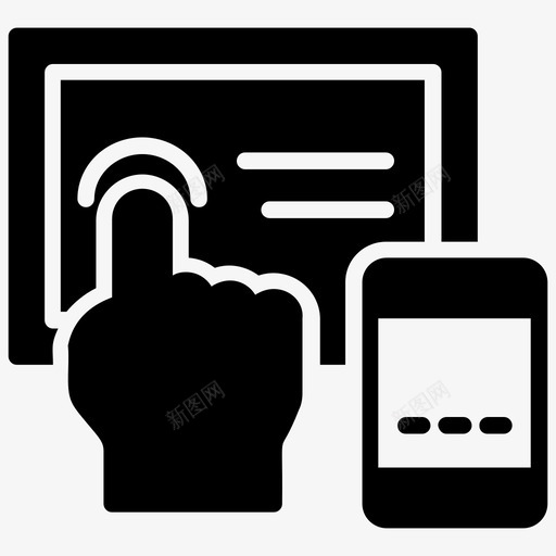 交互连接交互式屏幕svg_新图网 https://ixintu.com 交互 连接 交互式 屏幕 平板电脑 触摸屏 工作区 字形 图标