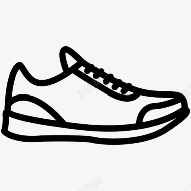 运动鞋运动员休闲图标
