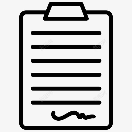 合同宣誓书协议svg_新图网 https://ixintu.com 协议 合同 宣誓书 官方 文件 书面 商业智能 线图 图标