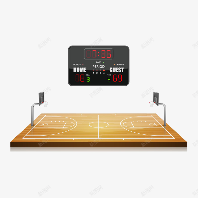 篮球场篮球赛png免抠素材_新图网 https://ixintu.com 篮球场 篮球赛