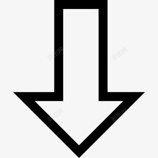 向下箭头方向移动svg_新图网 https://ixintu.com 向下 箭头 方向 移动 用户界面 轮廓