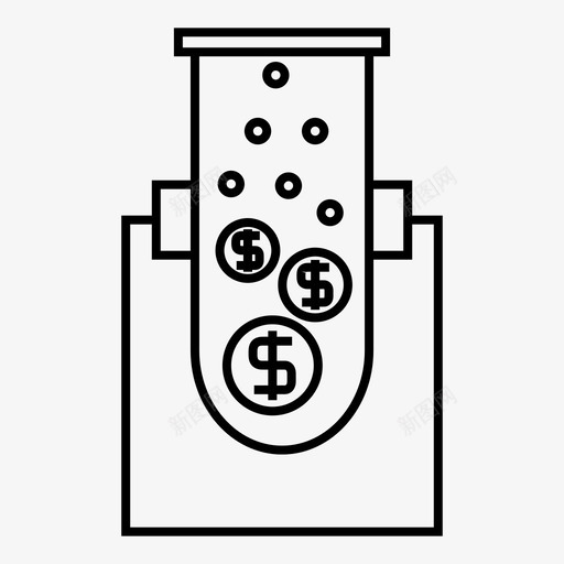 金融营销试管svg_新图网 https://ixintu.com 金融 营销 试管