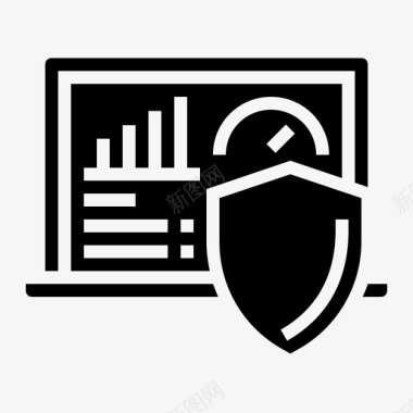 数据仪表盘保护gdpr通用数据保护法规图标