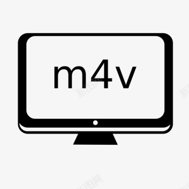m4v监视器mp4图标