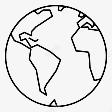 地球大陆国家图标