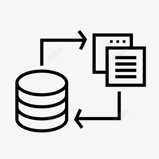 数据转换数据交换数据集成svg_新图网 https://ixintu.com 数据 转换 交换 集成 同步 数据分析
