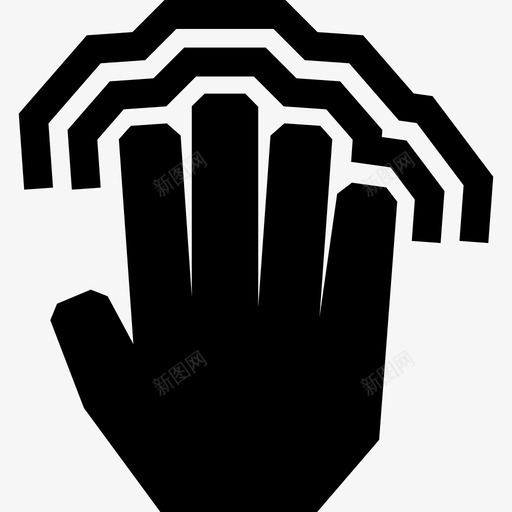 四个手指双击触摸触摸手势svg_新图网 https://ixintu.com 四个 手指 双击 触摸 手势