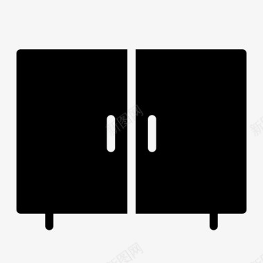 厨房架子橱柜箱子图标