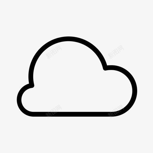 天气云icloud用户界面svg_新图网 https://ixintu.com 用户界面 天气 云天 概要