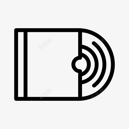 光盘相册音乐svg_新图网 https://ixintu.com 光盘 相册 音乐 歌曲 通用 图标