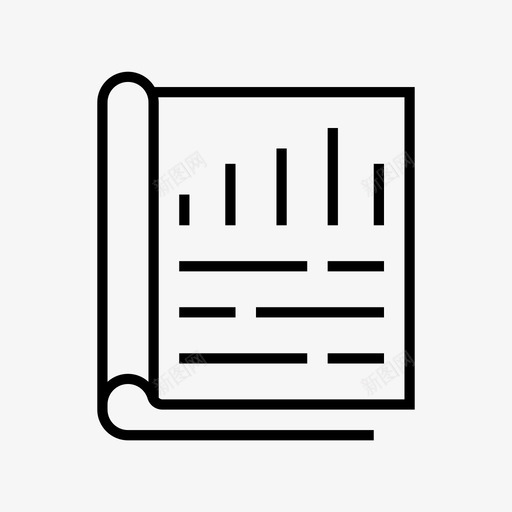 报纸书文件svg_新图网 https://ixintu.com 报纸 书文 文件 办公室
