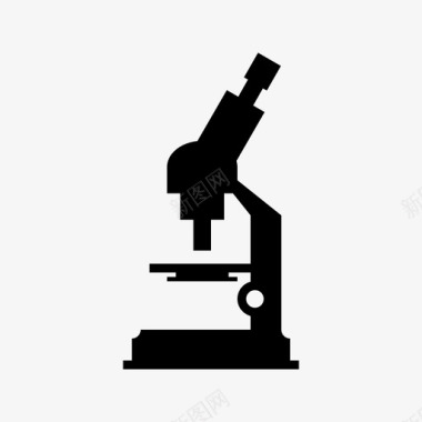 显微镜生物学科学图标