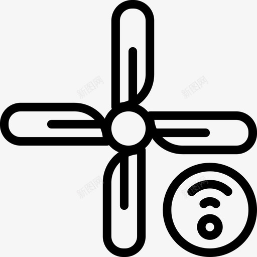 wifi空调家居智能svg_新图网 https://ixintu.com 空调 家居 智能 智能家居 概述