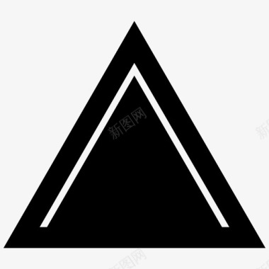 三角形山图标