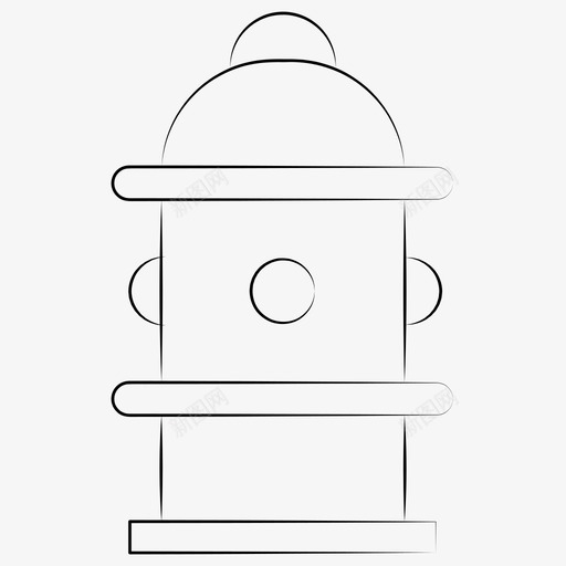消火栓消防出水口svg_新图网 https://ixintu.com 消火栓 消防 出水 手绘 结构