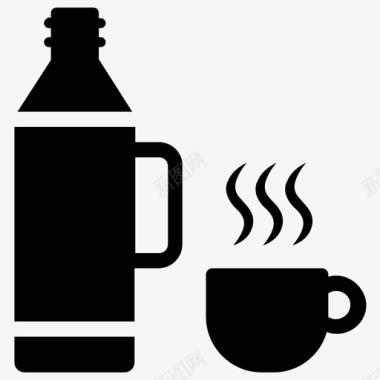 茶壶饮料瓶热茶图标