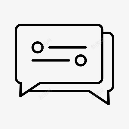交谈聊天交流svg_新图网 https://ixintu.com 演讲 交谈 聊天 交流 回顾 通用 用图 标线
