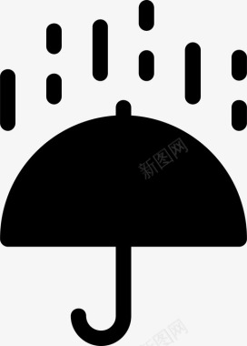 雨伞雨雨季季节图标