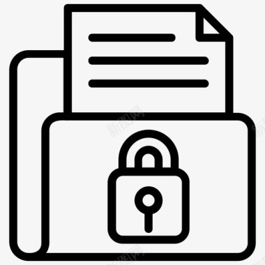 数据安全数据加密数据隐私图标