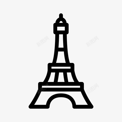 埃菲尔铁塔建筑标志性svg_新图网 https://ixintu.com 埃菲尔铁塔 建筑 标志 标志性 性地 标性 巴黎 旅游