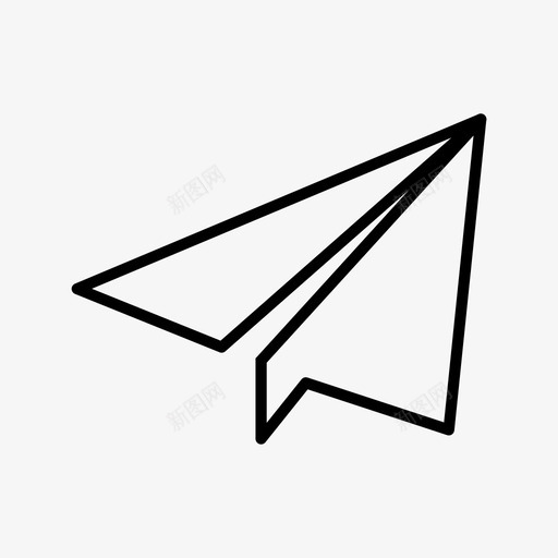 纸飞机空气动力学发送svg_新图网 https://ixintu.com 飞机 发送 空气动力学 运输 日常 标准化 大纲