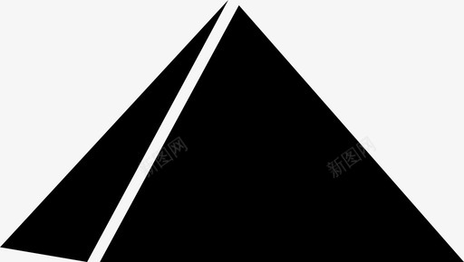 金字塔形状结构图标