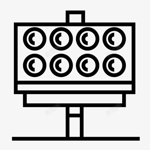 聚光灯体育场灯足球svg_新图网 https://ixintu.com 聚光灯 体育场 足球