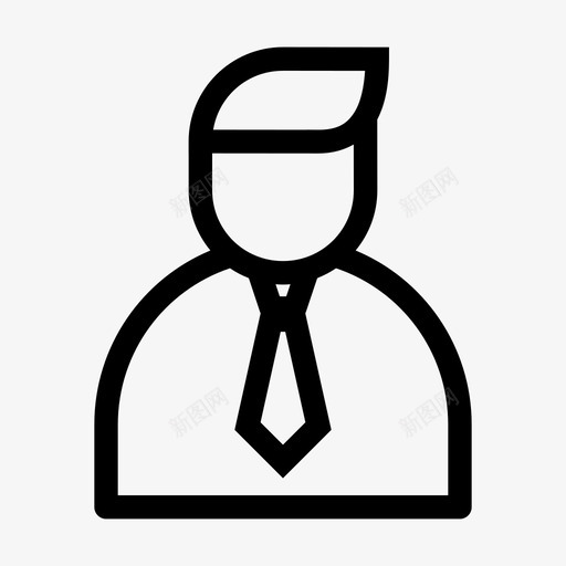 商人头像个人资料svg_新图网 https://ixintu.com 商人 头像 个人资料 用户 商业 财务 概要