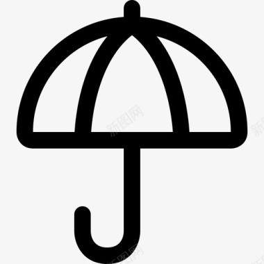 雨伞秋天雨图标