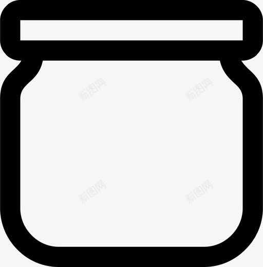 奶油罐瓶子玻璃svg_新图网 https://ixintu.com 奶油 油罐 瓶子 玻璃 药瓶