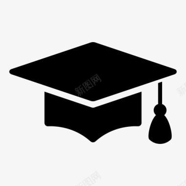 毕业帽证书学院图标