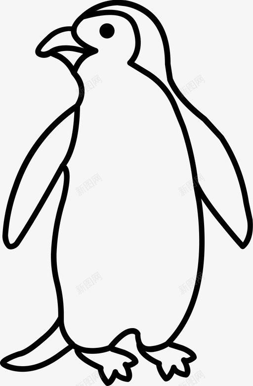 企鹅动物卡通svg_新图网 https://ixintu.com 动物 企鹅 卡通 冬天