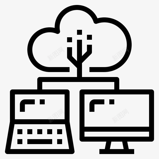 云网络连接数据svg_新图网 https://ixintu.com 云网 网络 连接 数据 计算机 技术