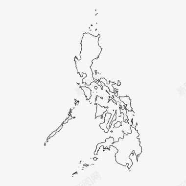 菲律宾地图岛屿马尼拉图标
